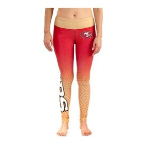 San Francisco 49ers Football Women's Size Medium NFL Scarlet Gradient Leggings